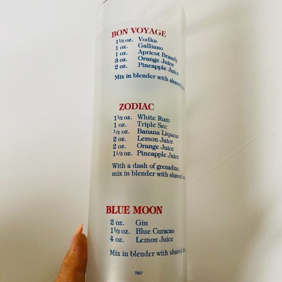 Vintage Celebrity Cruises Floral Frosted Cocktail Glasses - Set of 2 - Picture 9 of 13